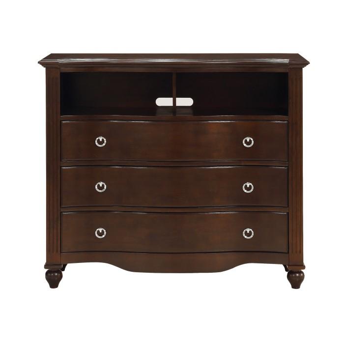 Homelegance Furniture Meghan 3-Drawer Media Chest in Espresso