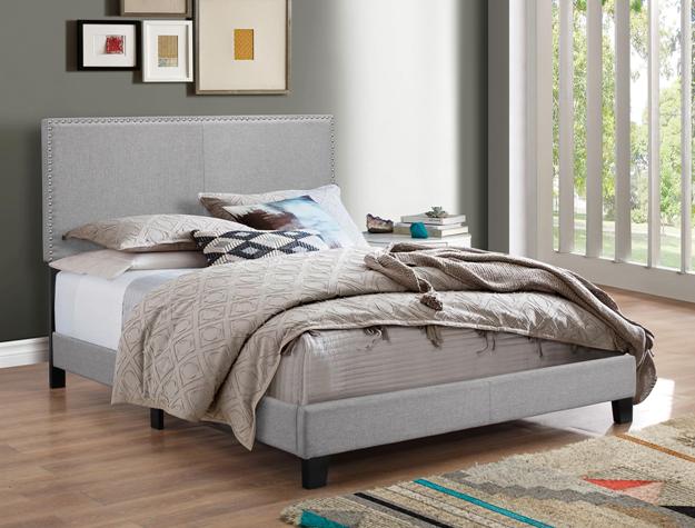 Clearance Eva Grey Queen Size Bed – Affordable Furniture Source