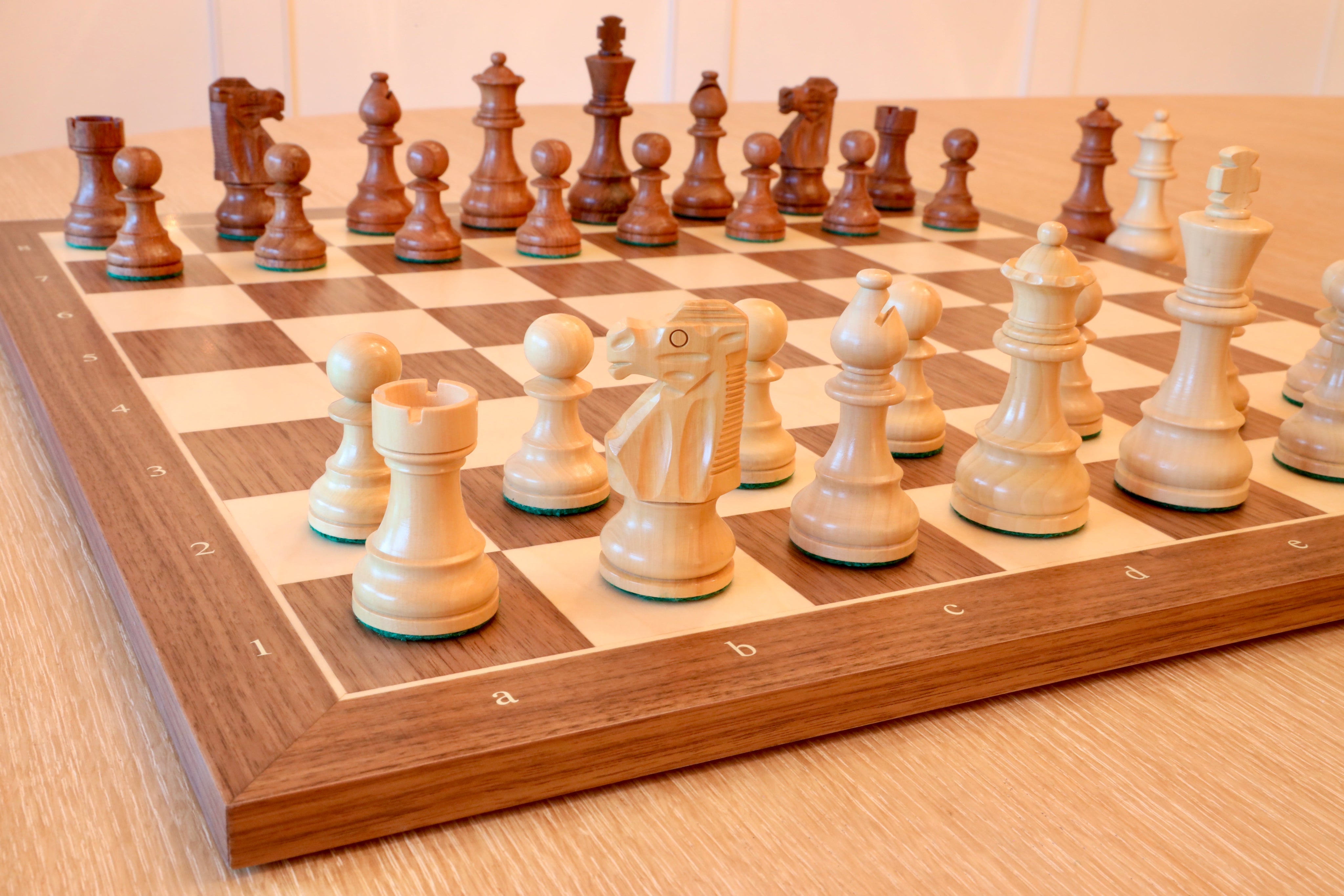 Quality Tournament Chess Set Combo - Natural