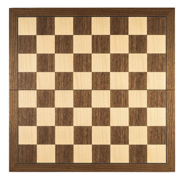 Picture of 19" Folding Walnut Chess Board - 45mm Square
