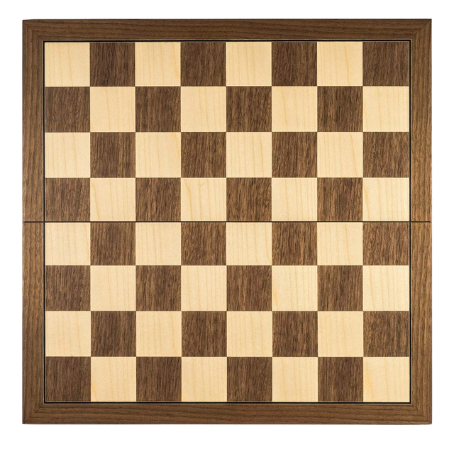 European Chess with walnut board with 50mm coordinates