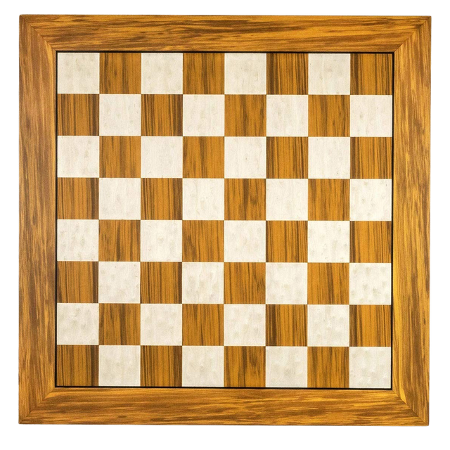 Picture of 21.5" Deluxe Olive & White Chess Board - 55mm Square