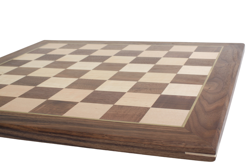 21.5 Wooden Chess Board with coordinates (white border)