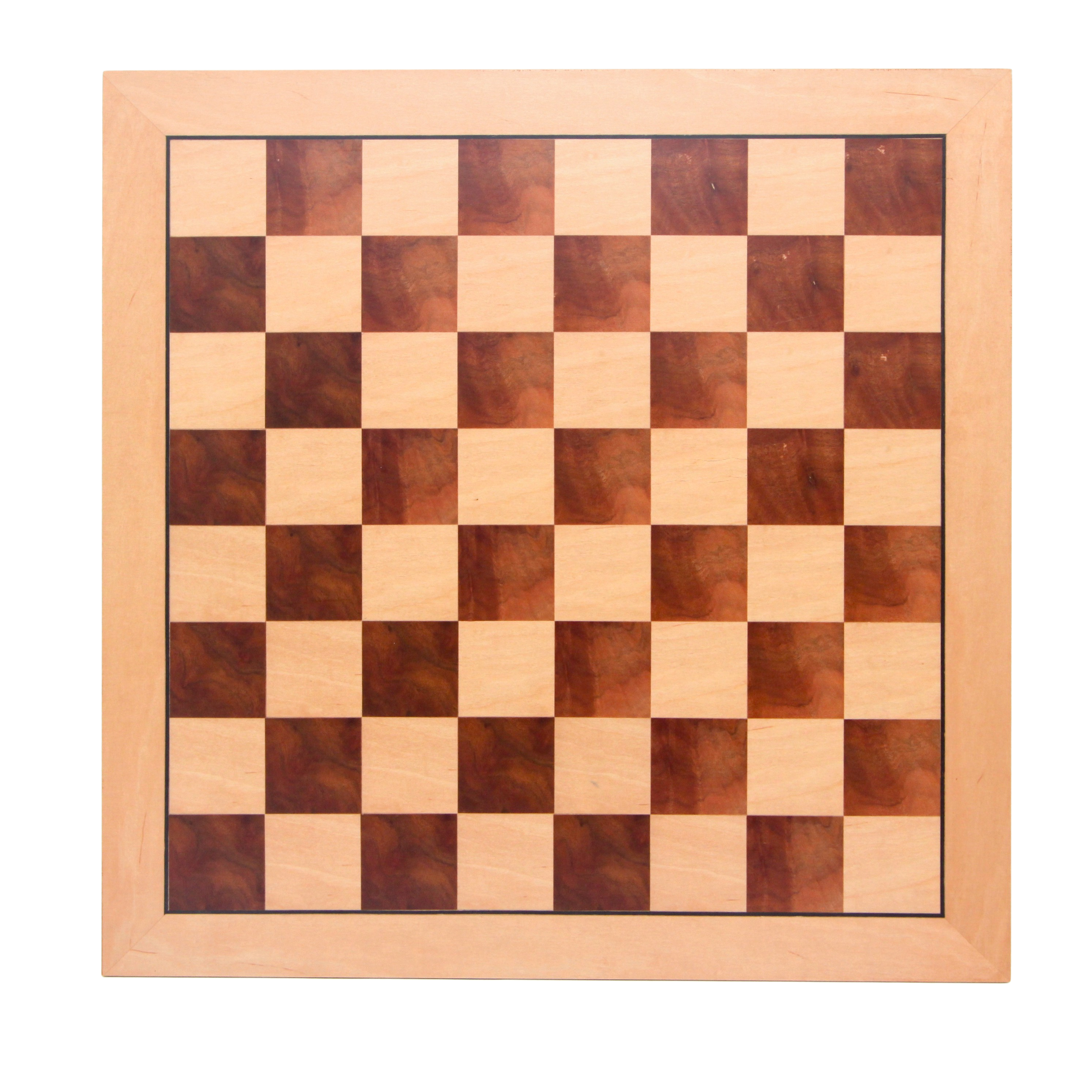 Mahogany and Maple Wooden Tournament Chess Board