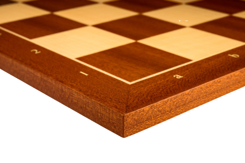 Sycamore & Mahogany Classic Chess Board - 1.75 Squares - The Chess Store