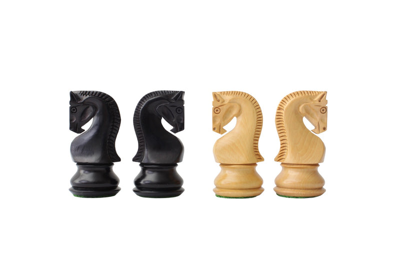 3.7 German Knight Chess Pieces Handcrafted Wooden 
