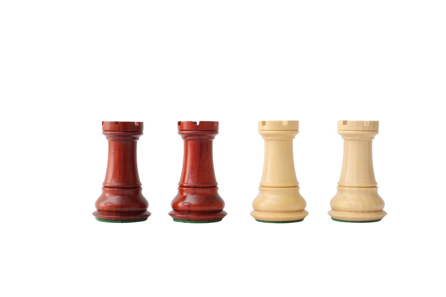 Craftsman Series Staunton Chess Pieces - Triple Weighted Bud Rosewood -  3.9