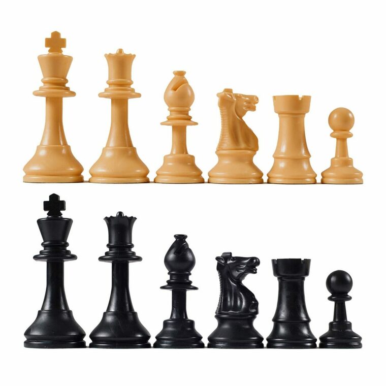 3.9 Craftsman Series Staunton Chess Pieces Only Set - Triple