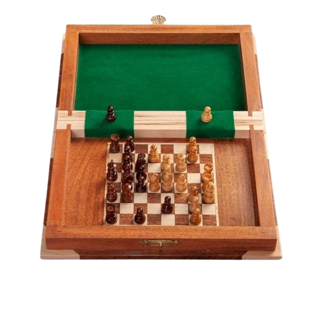 Picture of Book Wooden Magnetic Chess Set - Small