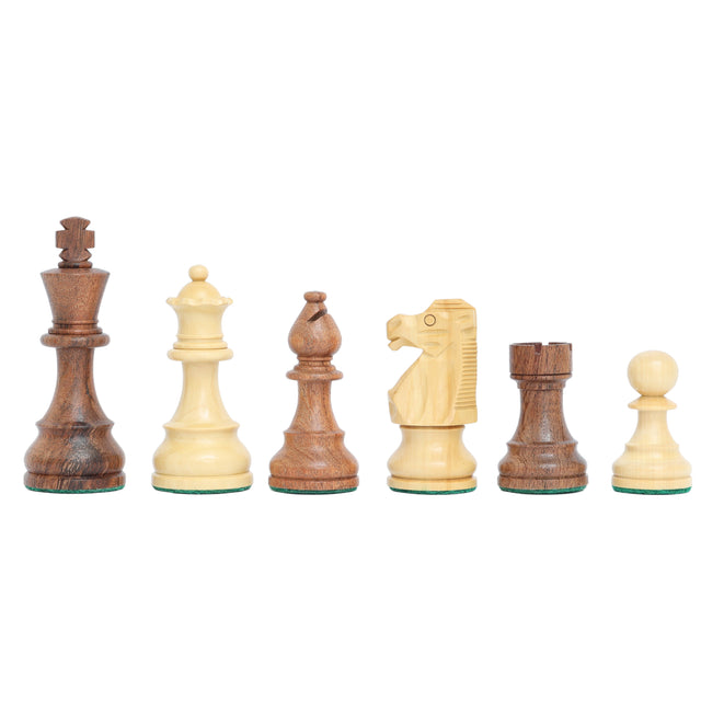 3.9 Craftsman Knight Staunton Chess Set- Chess Pieces Only - Double W