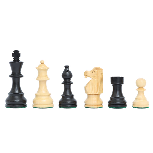 Craftsman Chess Set in 3.75 Tounament Chess Piece in Ebony Wood