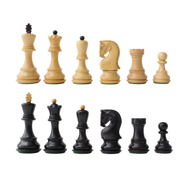 Picture of Zagreb '59 Series Chess Pieces - Ebonized Boxwood - 3.7" King