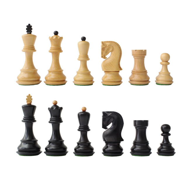 Chess Pieces French Staunton | Staunton | 99 mm | Boxwood & Ebonized Wood