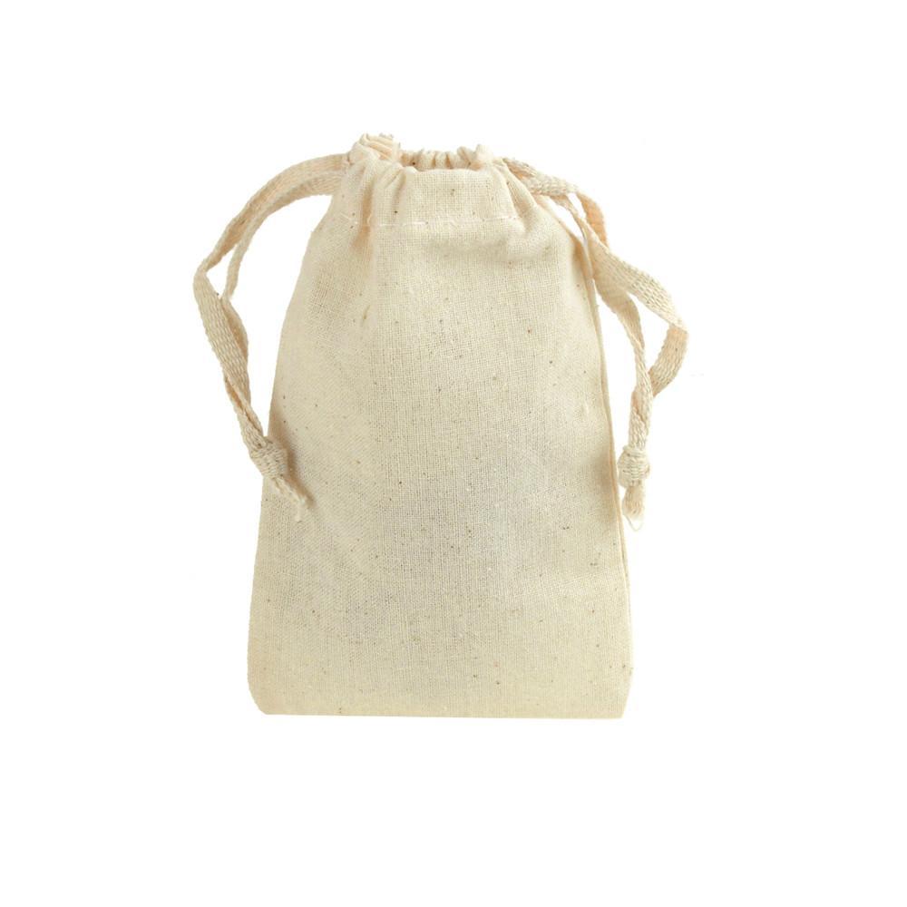 Natural Cotton Muslin Bags with Drawstrings, 12-pack – shop.PartySpin.com