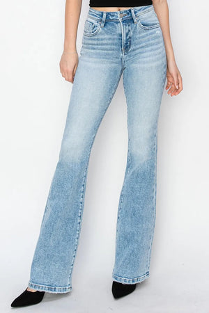 RISEN High Rise Bootcut Jeans - Sybaritic Boutique