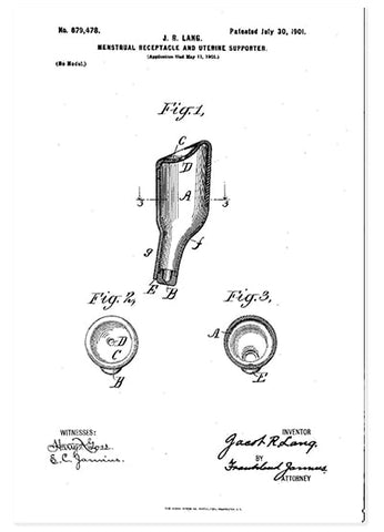 1901 - brevet ancetre cup menstruelle