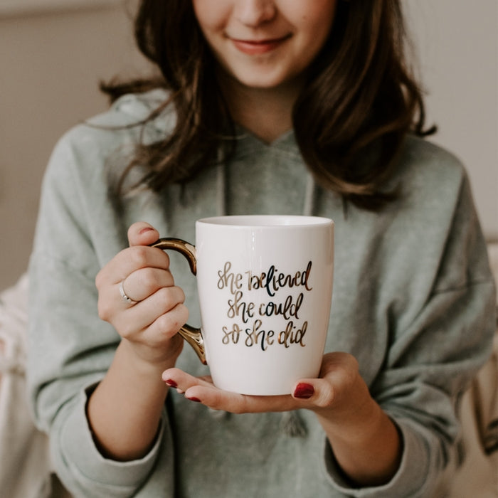 Choose Joy Stoneware Coffee Mug – Blessed Home Decor By Katie