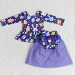 easter newborn clothing purple tutu bummie set