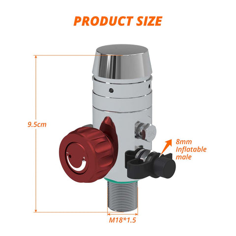 SMACO S400 first stage regulating value size