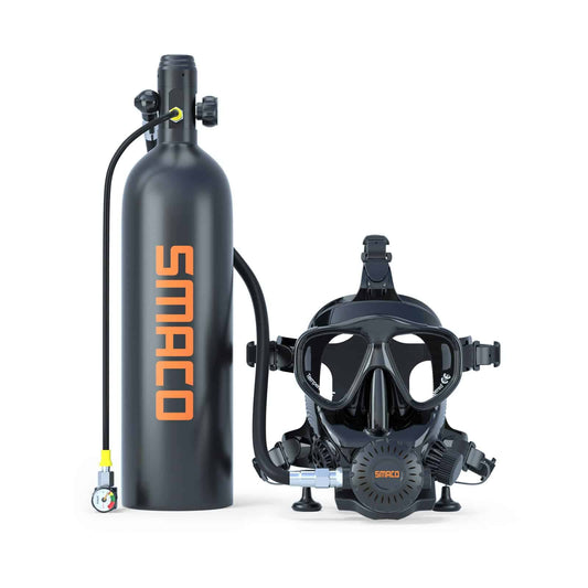 SMACO S400 Pro 1L Portable Mini Diving Tank Reusable Pony Bottle — wit –  SmacoSports