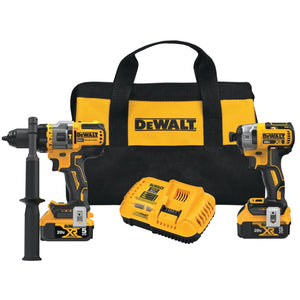 Dewalt DCK2100P2 20v Max Brushless Cordless 2-Tool Hammer Drill/Driver With Flexvolt Advantage 5.0Ah Kit - Tool Factory Outlet 