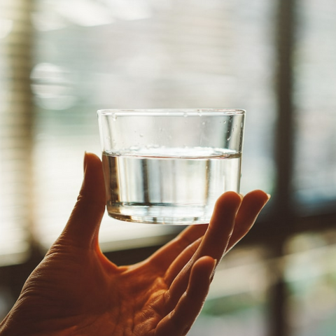 drinking water while smoking