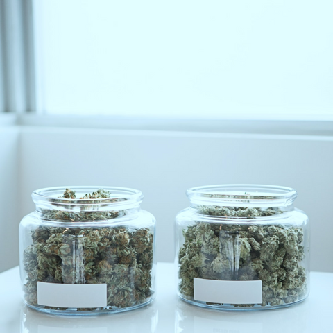 storing weed in jars