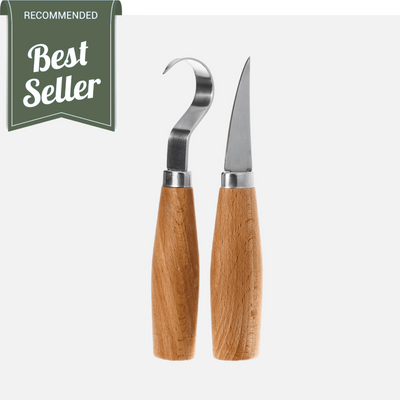 Spoon Wood Carving Tools Set 2pcs, Spoon And Bowl Carving Supplies