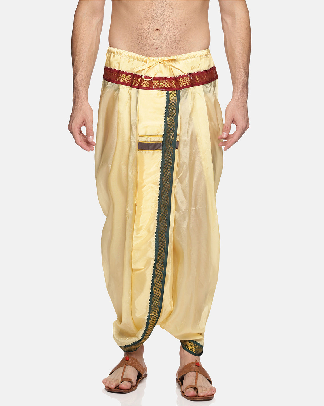 ARIES COTTON DHOTI YELLOW | SEPIA STORIES