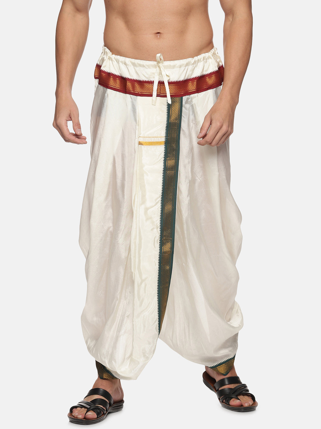 Buy Off White Khadi Dhoti Pants online at Theloom | Women trousers design,  Womens pants design, Salwar designs