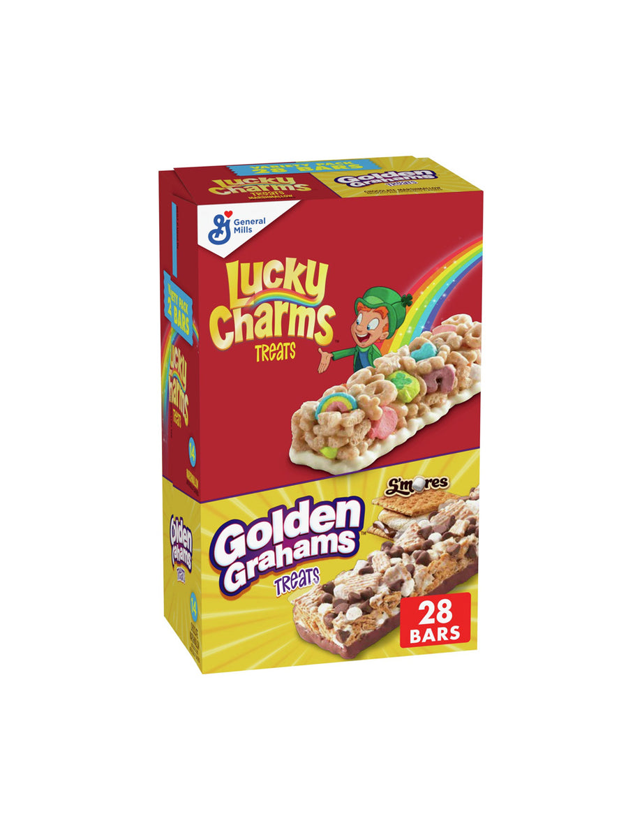 Barras de Cereal Lucky Charms con Malvaviscos 8 Piezas 192 g