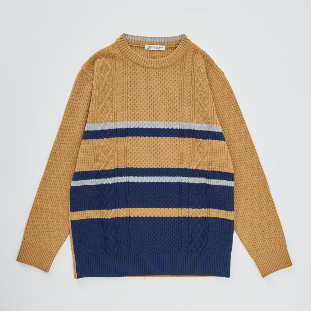 Polyester Knit × Cardboard Pullover CHARCOALGRAY［13112］ – Charee