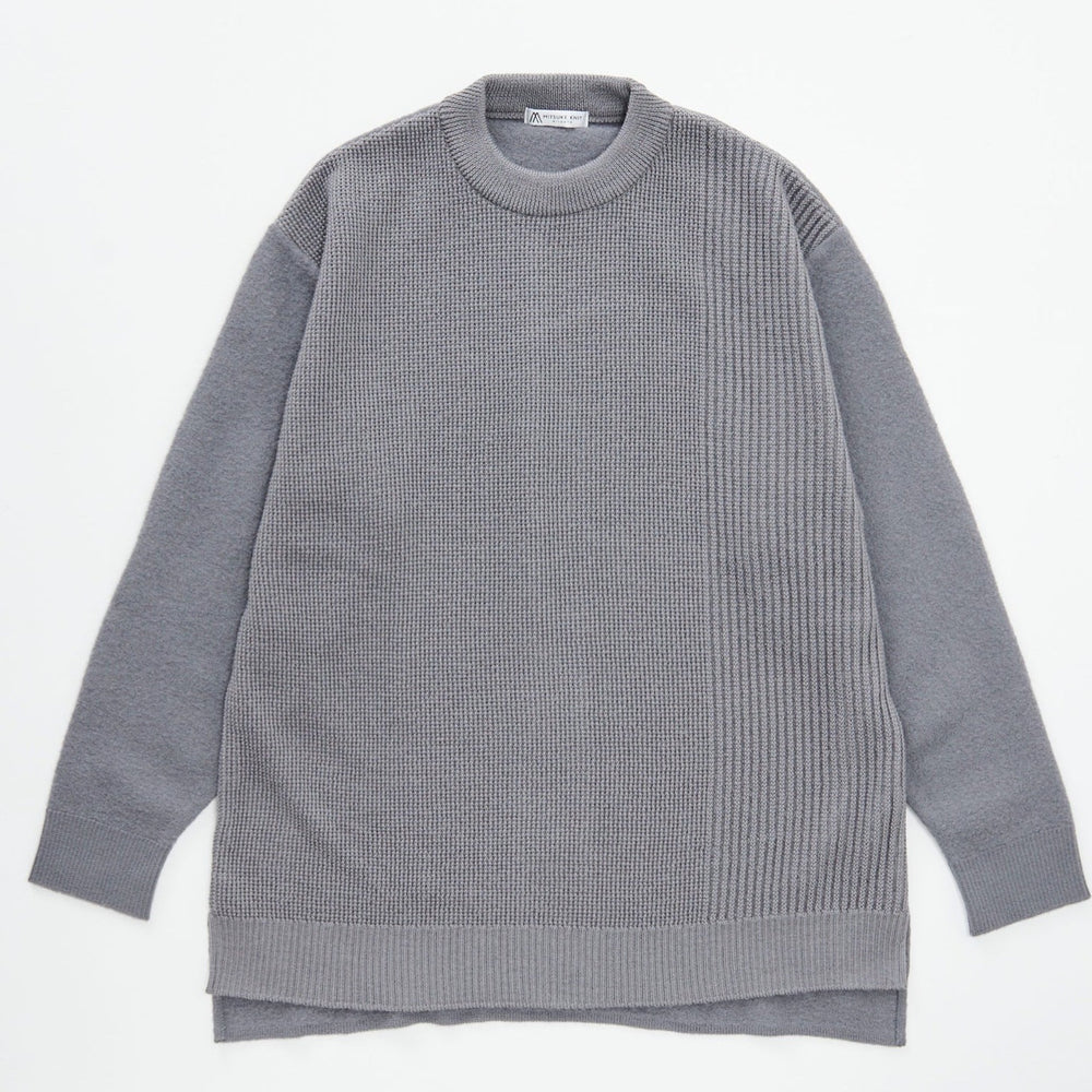 Polyester Knit × Cardboard Pullover CHARCOALGRAY［13112］ – Charee