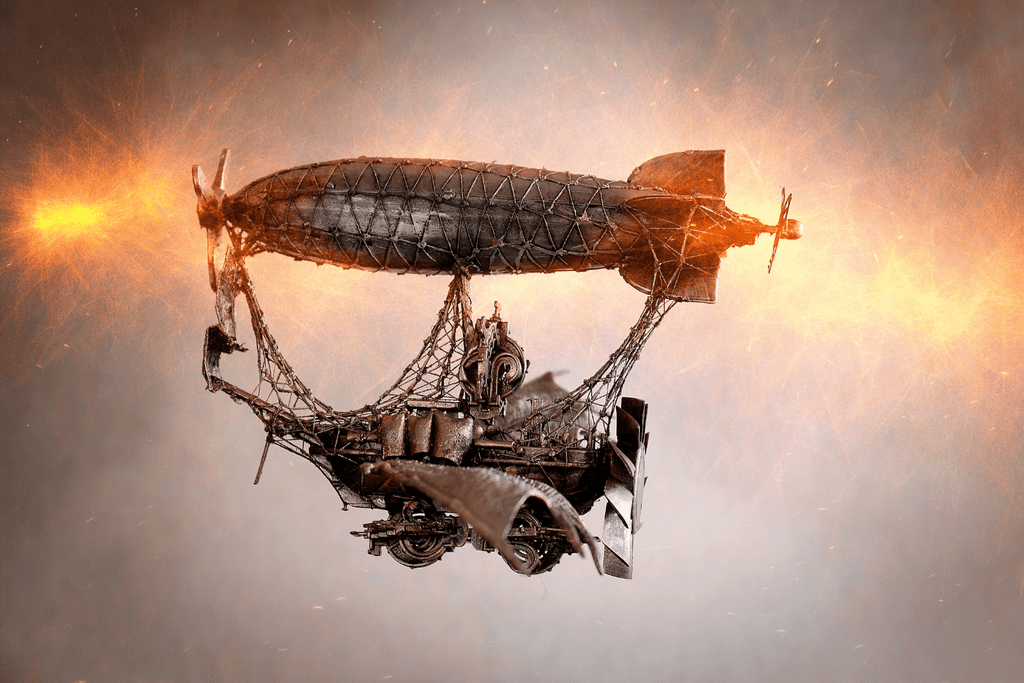 Steampunk Airship Asian