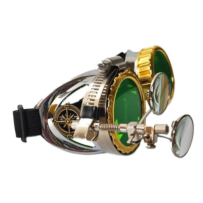 Steampunk Goggles With Red Lenses