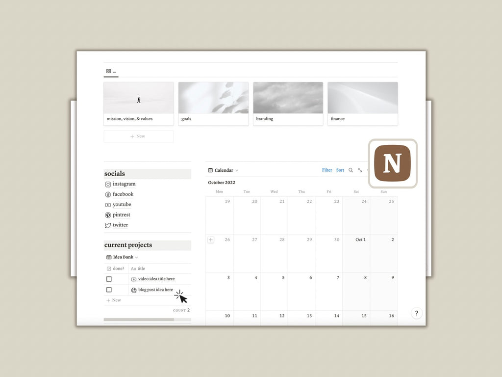 notion content planner template free