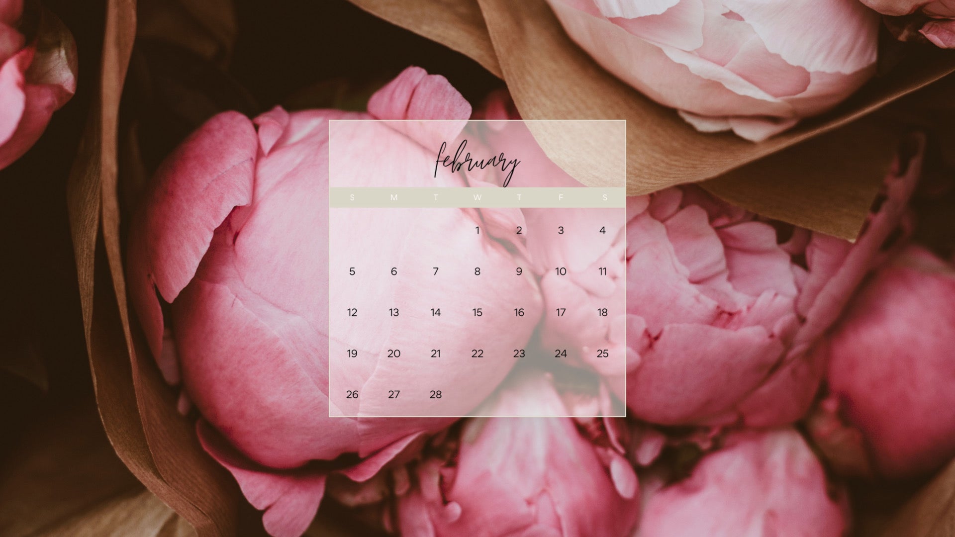 february calendar wallpaper