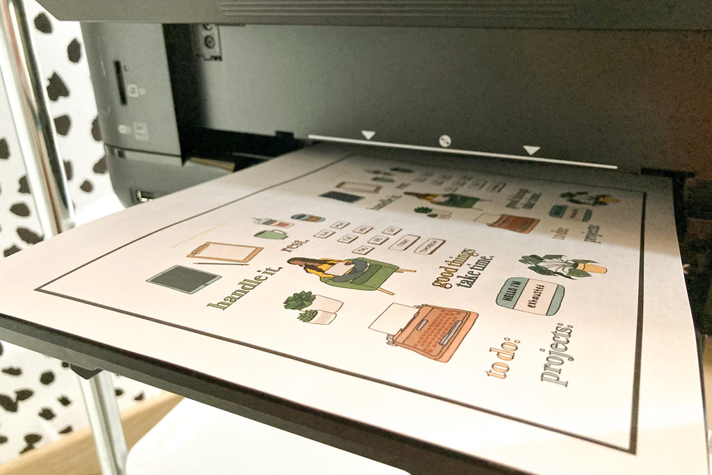printer print and cut settings