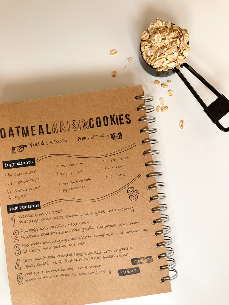 recipe journal format ideas