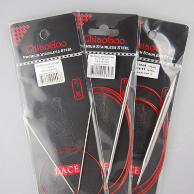 ChiaoGoo Red Lace Circular Knitting Needles – Sweet Pea Fiber