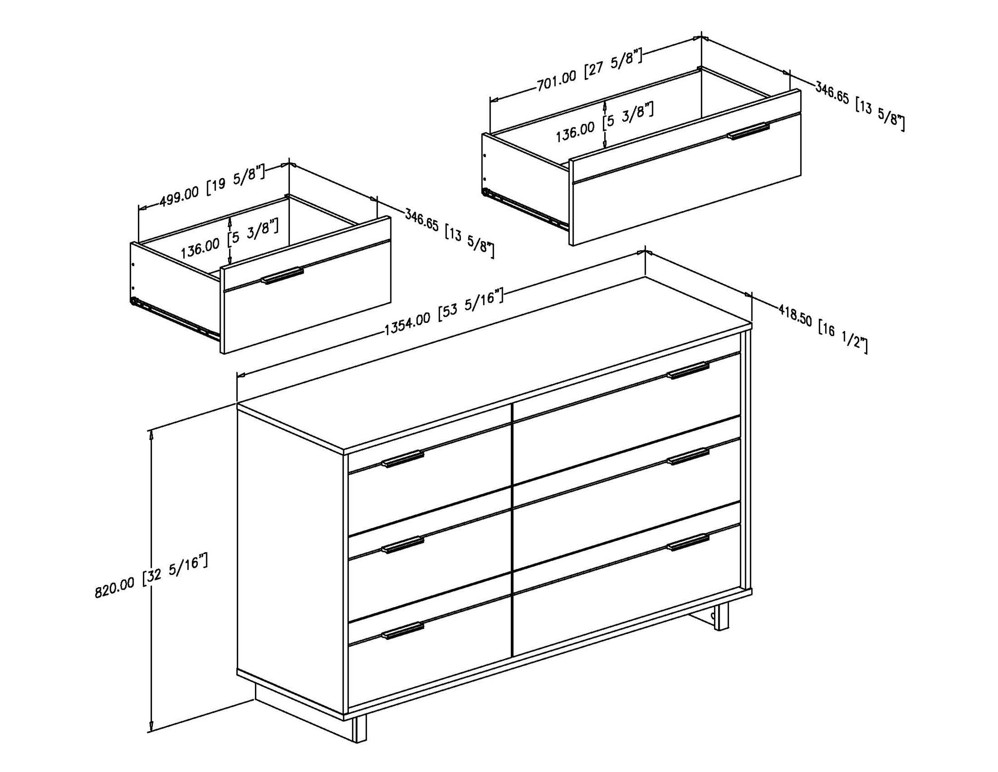Fynn 6-Drawer Double Dresser
