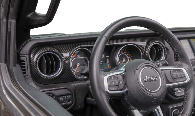 Carbon Fiber Console Dashboard Cover Trim For Jeep Wrangler JL & Gladi –  Desert Leaders