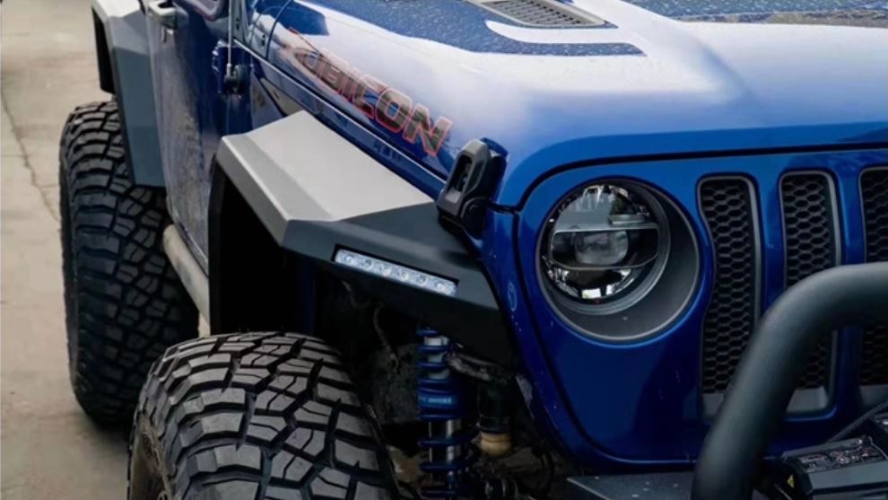 Aluminum Alloy Fender Flares, For Jeep Wrangler JL 2018-2023 – Desert  Leaders