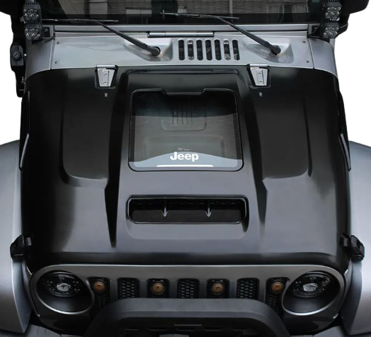 Glass Engine Bonnet for Jeep Wrangler JK & JL & Gladiator 2007-2023 –  Desert Leaders
