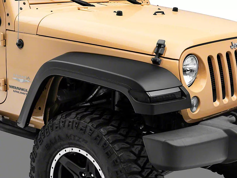 high fenders with led light Conversion from JK To JL for Jeep Wrangler –  Desert Leaders