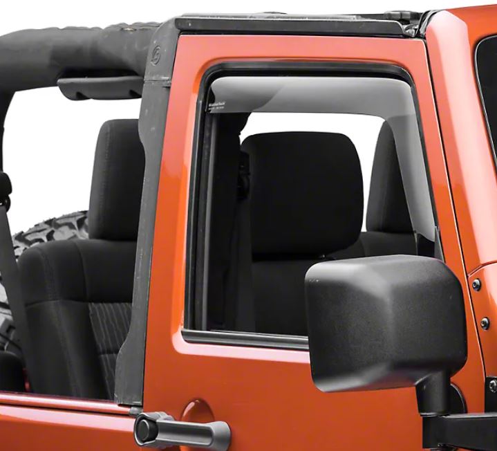 Window Visor Deflector Rain & Sun Guard for 2 door Jeep Wrangler JK & –  Desert Leaders