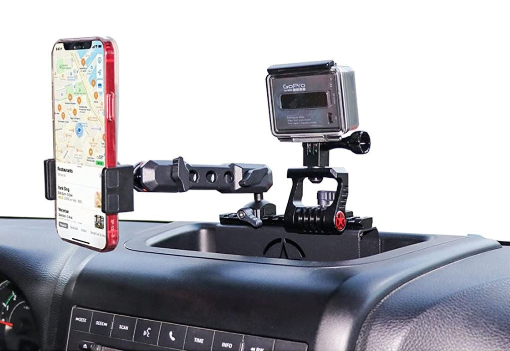 Sliding Rail Dashboard Phone & Camera Holder for Jeep Wrangler JK 2012 –  Desert Leaders