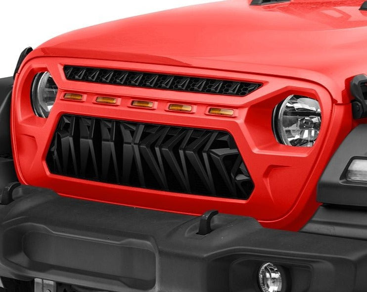 Angry Shark LED Grill for Jeep Wrangler JL & Gladiator 2018-2023 – Desert  Leaders