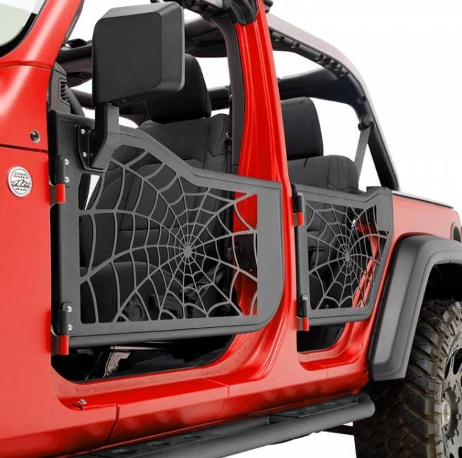 Spider Web Half Door With Mirror for 2Door & 4Door Jeep Wrangler JL 20 –  Desert Leaders