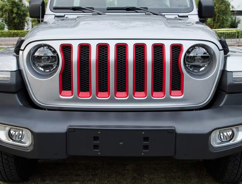 Grill Inserts Cover Black & Red for Jeep Wrangler JL & Gladiator 2018- –  Desert Leaders